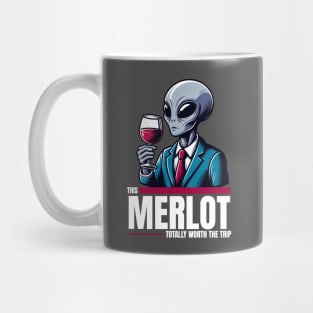 Worth the Trip - Alien with Wine Mug